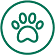 Pikes Peak Veterinary Clinic PPVC Colorado Springs vet. paw icon